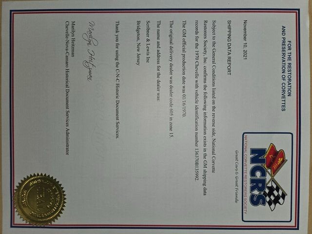 1970 Chevrolet Chevelle SS 454 LS6 Sport Coupe