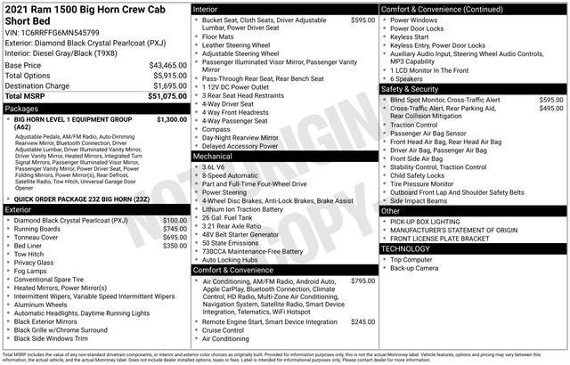 2021 RAM 1500 Big Horn