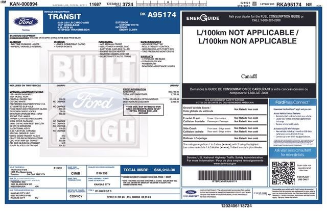 2024 Ford Transit Cargo Van T250