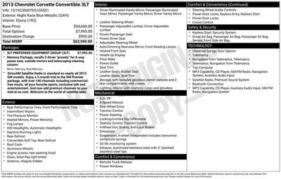 2013 Chevrolet Corvette 3LT