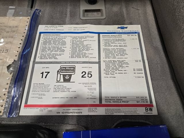 1996 Chevrolet Corvette NA