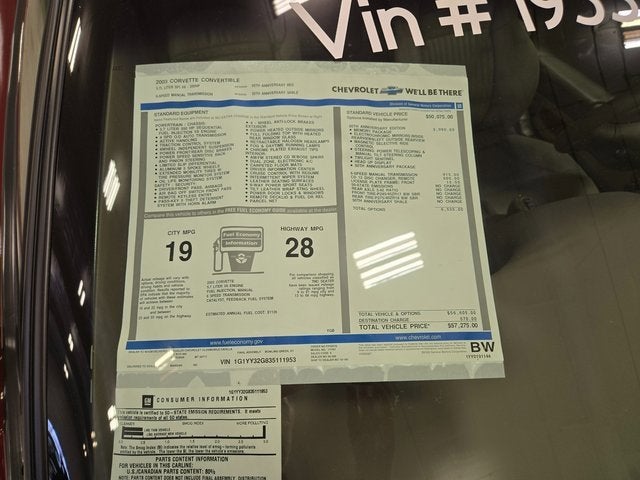 2003 Chevrolet Corvette NA