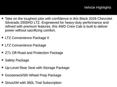 2026 Chevrolet Silverado 2500 HD LTZ