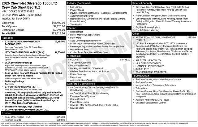 2026 Chevrolet Silverado 1500 LTZ