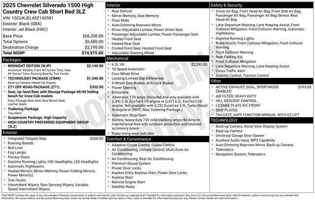 2025 Chevrolet Silverado 1500 High Country
