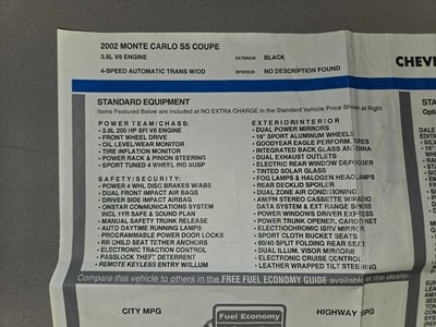 2002 Chevrolet Monte Carlo SS