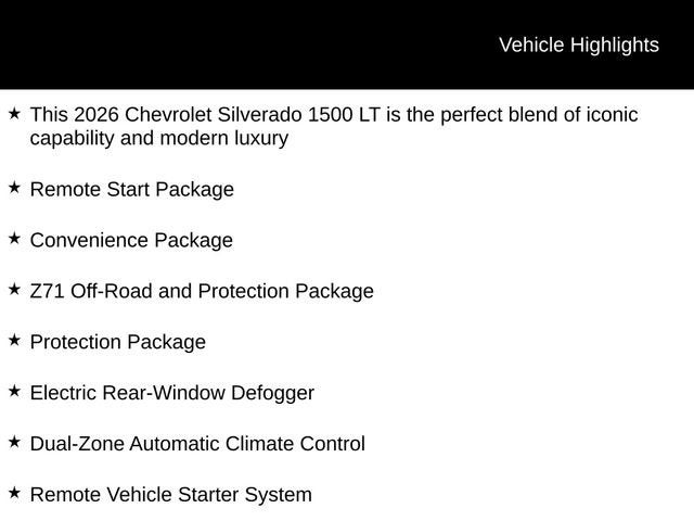 2026 Chevrolet Silverado 1500 LT