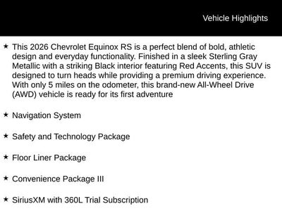 2026 Chevrolet Equinox RS