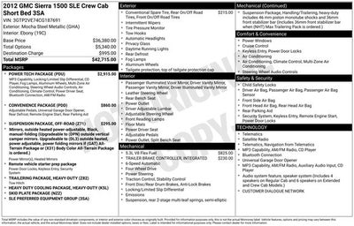 2012 GMC Sierra 1500 SLE