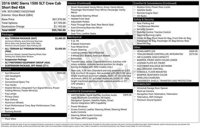 2016 GMC Sierra 1500 SLT