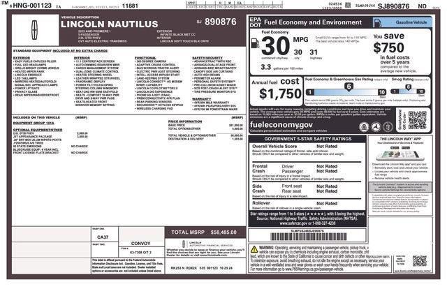 2025 Lincoln Nautilus Premiere