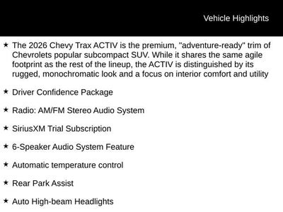 2026 Chevrolet Trax ACTIV