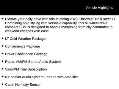 2026 Chevrolet Trailblazer LT