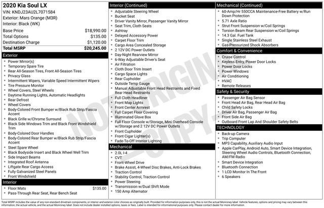 2020 Kia Soul LX