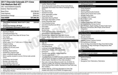 2017 Chevrolet Colorado Z71