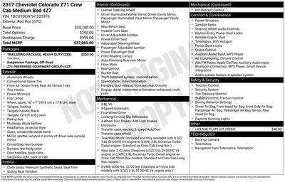 2017 Chevrolet Colorado 4WD Z71