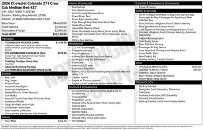 2026 Chevrolet Colorado Z71