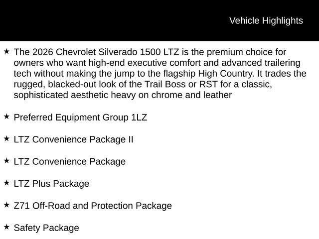 2026 Chevrolet Silverado 1500 LTZ