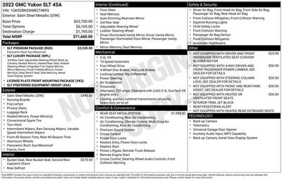 2022 GMC Yukon SLT