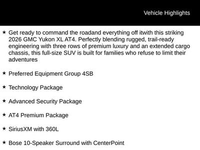 2026 GMC Yukon XL AT4
