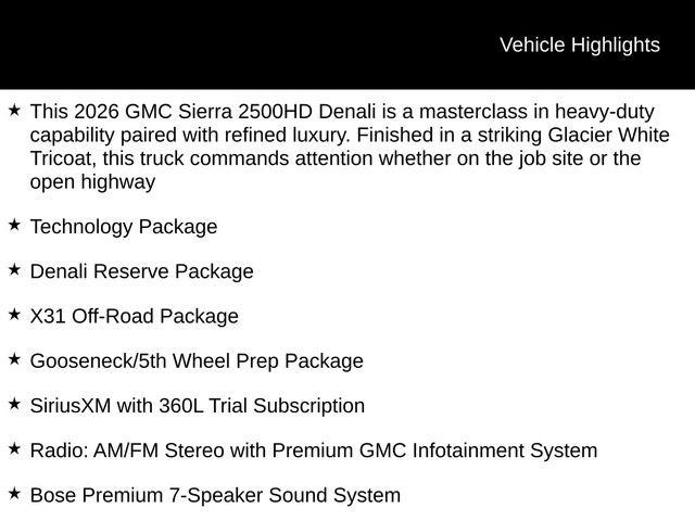 2026 GMC Sierra 2500HD Denali