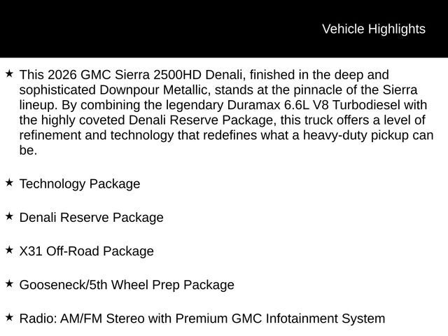 2026 GMC Sierra 2500HD Denali