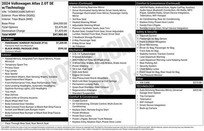 2024 Volkswagen Atlas 2.0T SE w/Technology