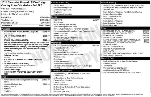 2024 Chevrolet Silverado 2500HD High Country