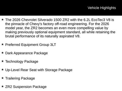 2026 Chevrolet Silverado 1500 ZR2