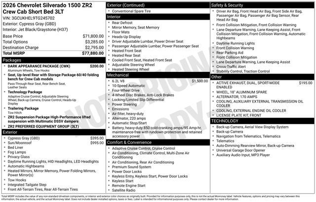 2026 Chevrolet Silverado 1500 ZR2