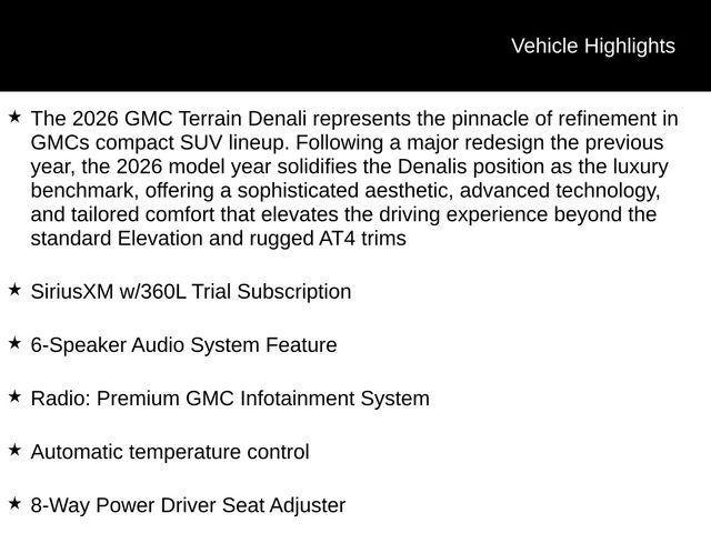 2026 GMC Terrain Denali