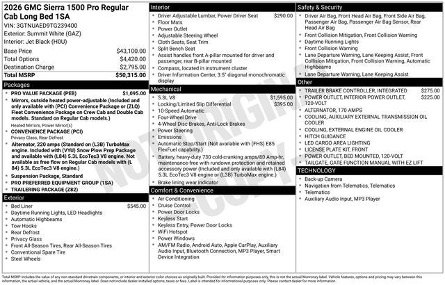 2026 GMC Sierra 1500 Pro