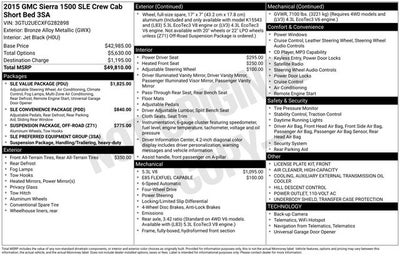 2015 GMC Sierra 1500 SLE