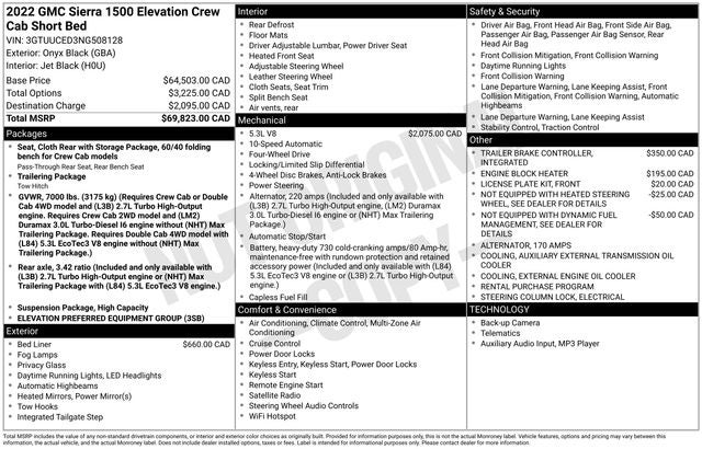 2022 GMC Sierra 1500 Elevation