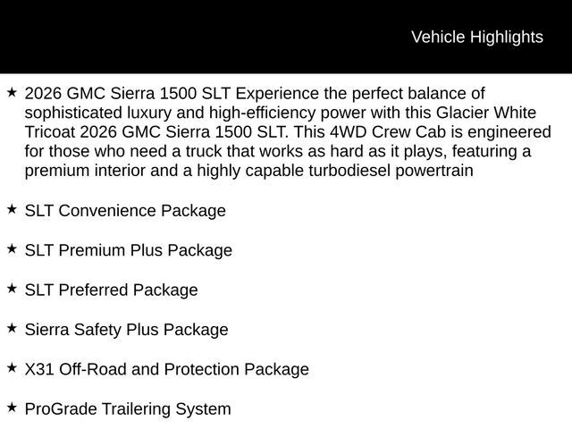 2026 GMC Sierra 1500 SLT