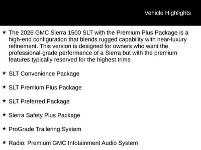 2026 GMC Sierra 1500 SLT