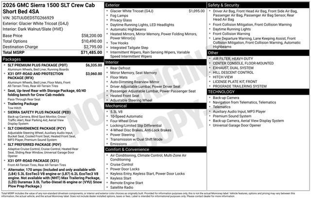2026 GMC Sierra 1500 SLT