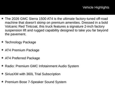 2026 GMC Sierra 1500 AT4
