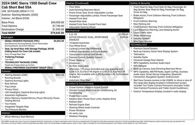 2024 GMC Sierra 1500 Denali