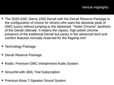 2026 GMC Sierra 1500 Denali