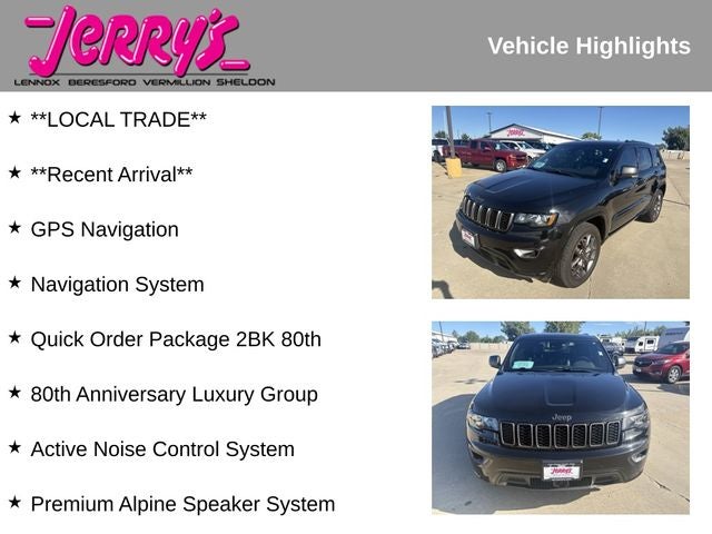 2021 Jeep Grand Cherokee 80th Anniversary Edition
