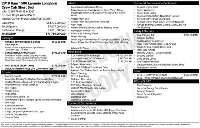 2018 RAM 1500 Laramie Longhorn