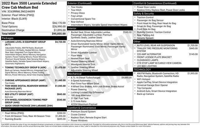 2022 RAM 3500 Laramie DUALLY