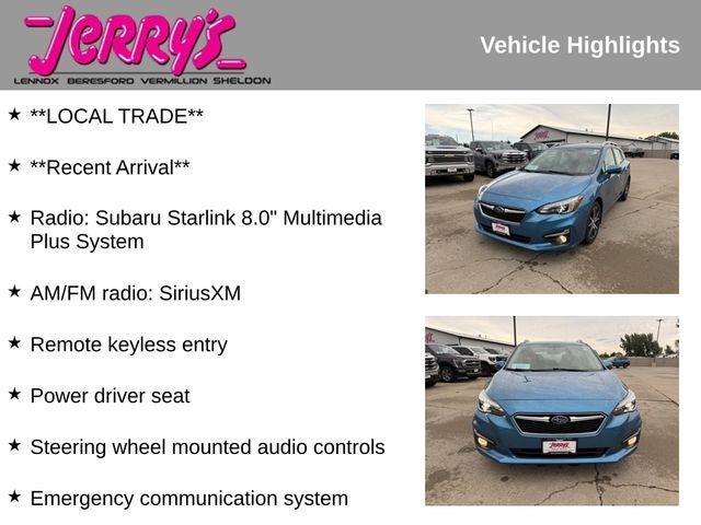 2017 Subaru Impreza 2.0i Limited
