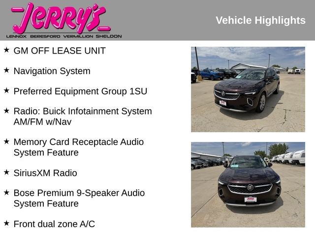 2023 Buick Envision Avenir Off Lease