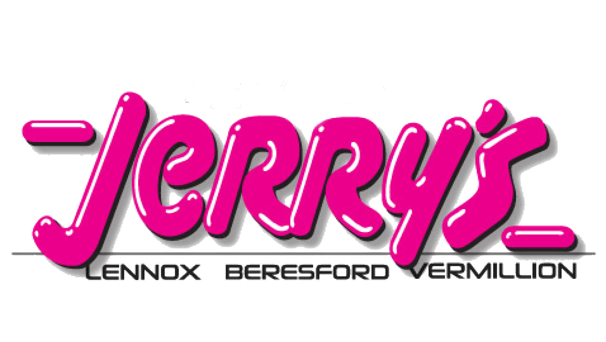 Jerry's Auto Group logo with locations in Lennox, Beresford, and Vermillion